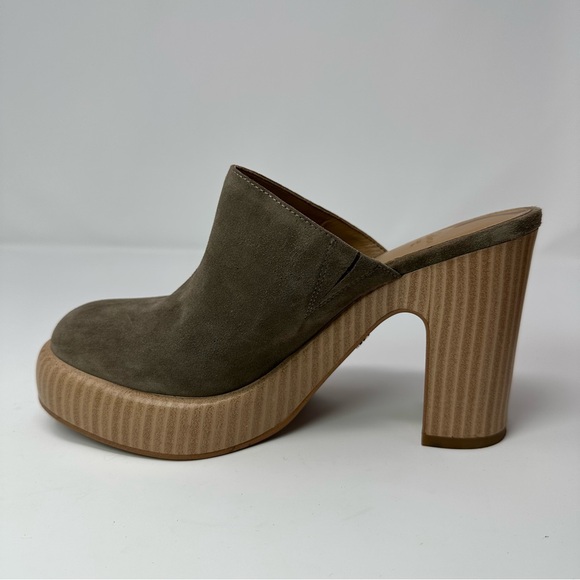 Sam Edelman Shiloh Suede Mule Heel, Olive Suede, Size 6.5 - Picture 11 of 12